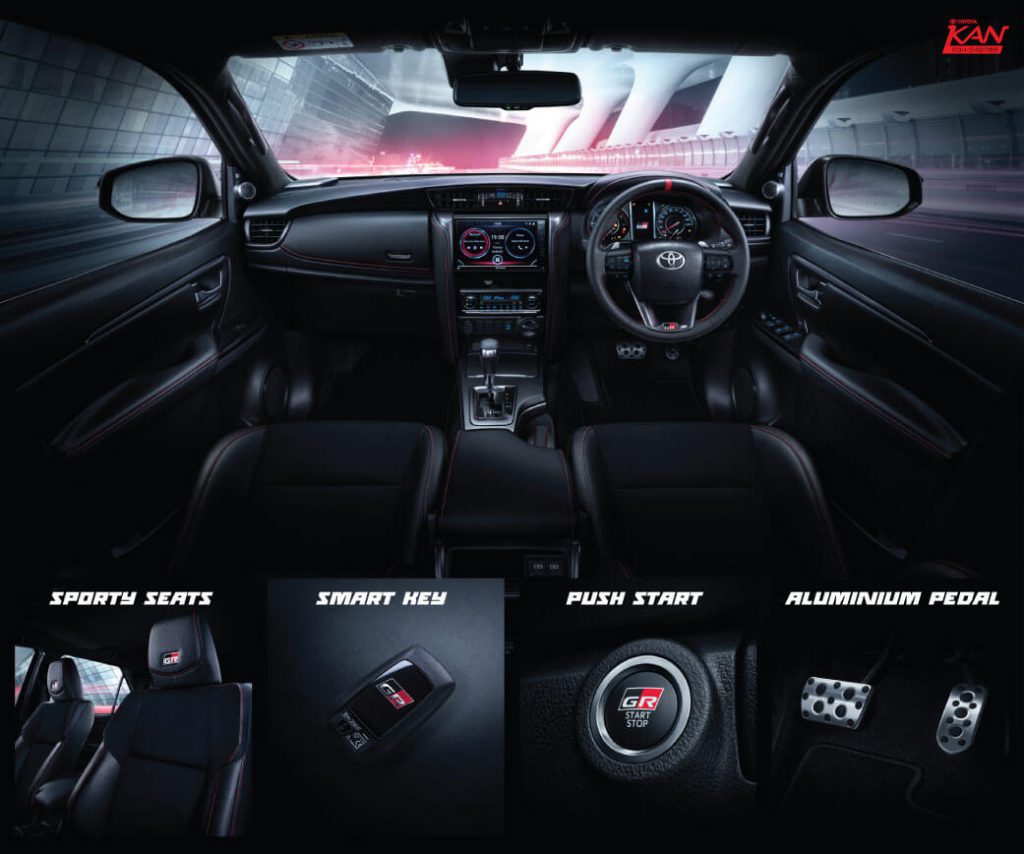 inside-fortuner-GR-1024x854 ราคาและสเปก Fortuner GR Sport