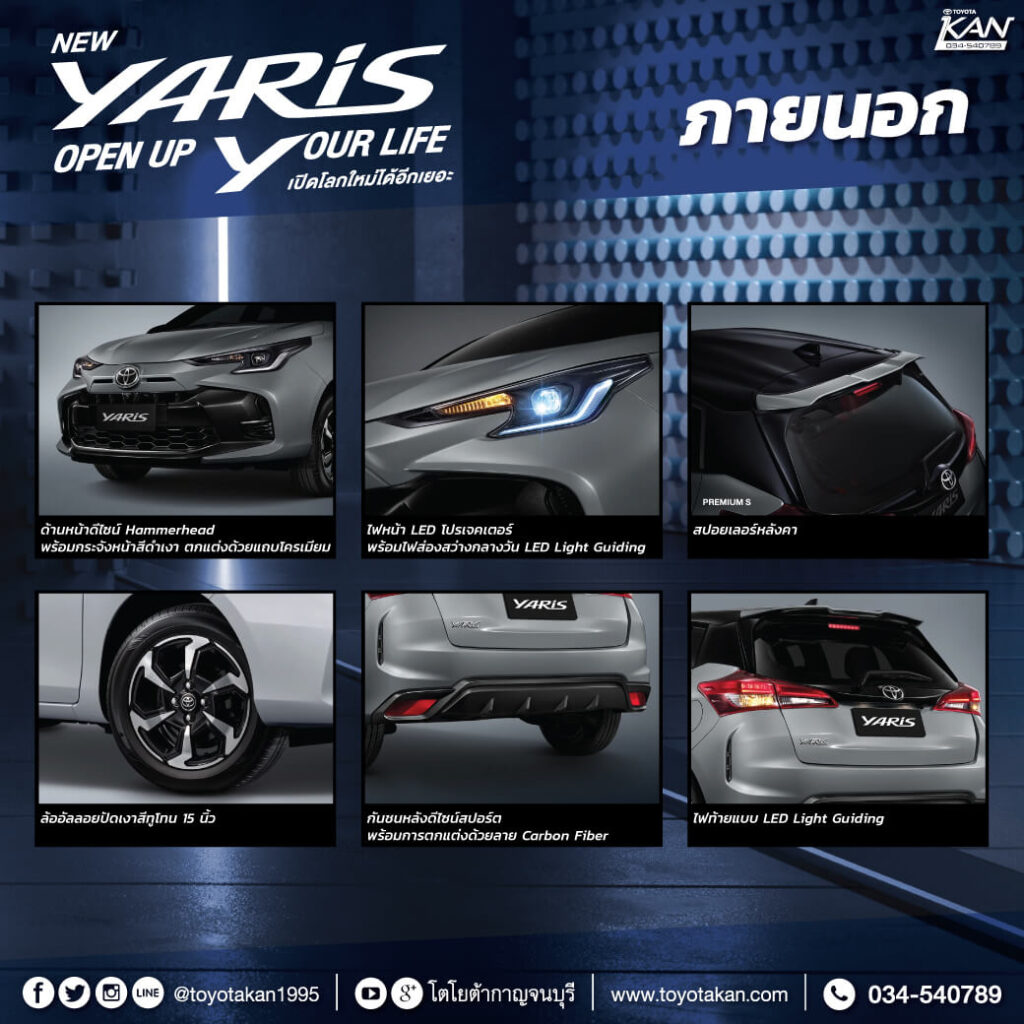 ภายนอก-1024x1024 โฉมใหม่! New TOYOTA YARIS 2023