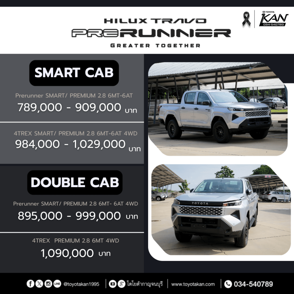 สเปค-travo-prerunner-6-1024x1024 รีวิว Toyota Hilux Travo Prerunner ไฮลักซ์ ทราโว่ พรีรันเนอร์