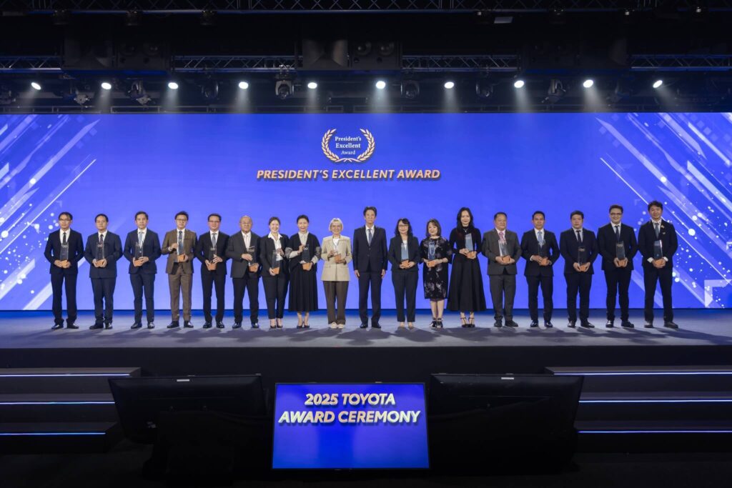 รางวัลประจำปี-2568-โตโยต้ากาญจนบุรี-1-1024x683 President’s Excellent Award 2025